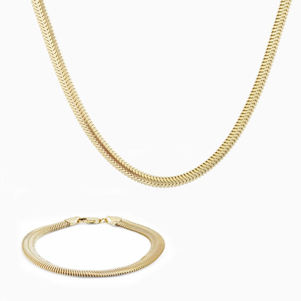 Balık Sırtı Zincir Set