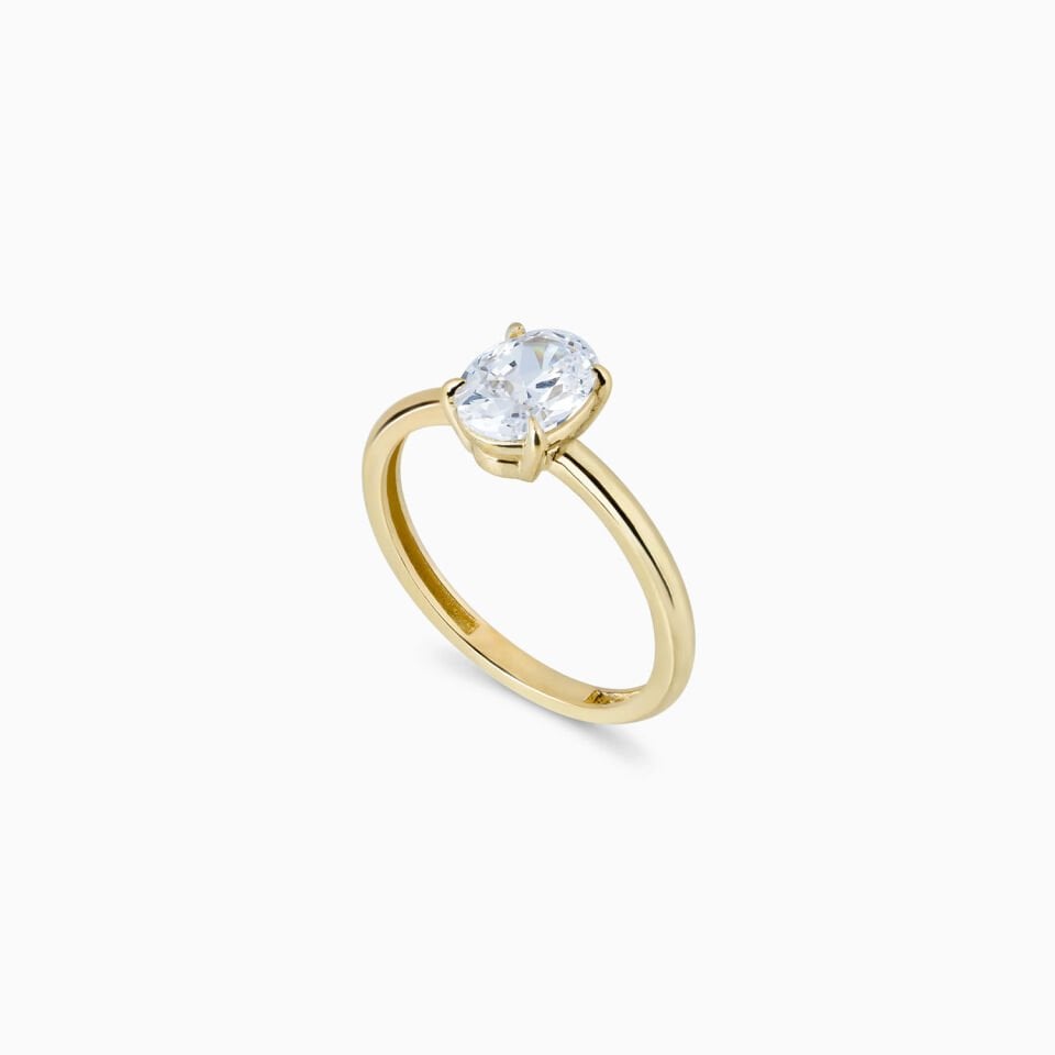 Minimal Tektaş Yüzük