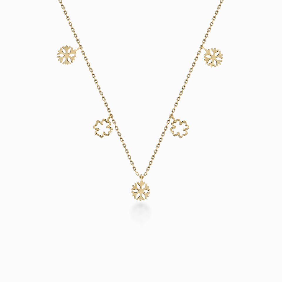 Kar Tanesi Şans Kolye